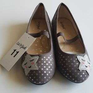 Cat & Jack Grey Toddler Ballerina Flats Shoes